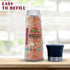 Pink Salt + Garlic + Red Crushed Pepper Large Glass Grinder - 0.66 lbs. | Himalayan Chef