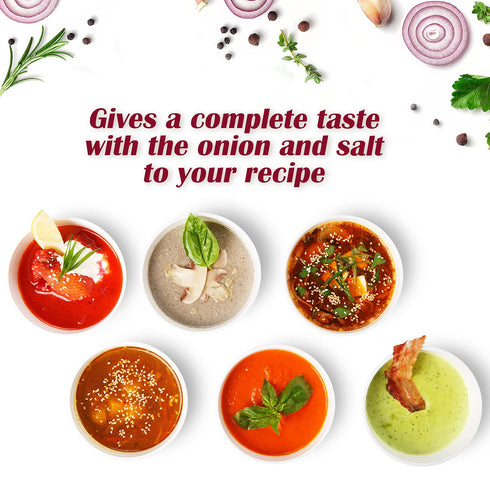 Pink Salt + Onion + Red Pepper Small Glass Grinder - 0.22 lbs. | Himalayan Chef