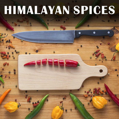 Pink Salt + Red Crushed Pepper Large Glass Grinder - 0.78 lbs. | Himalayan Chef