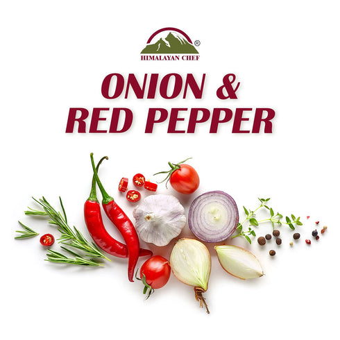 Pink Salt + Onion + Red Pepper Small Glass Grinder - 0.22 lbs. | Himalayan Chef