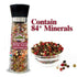 Pink Salt + Rainbow Pepper Large Glass Grinder - 0.78 lbs. | Himalayan Chef