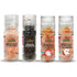 Himalayan Chef Salt & Pepper Grinder Variety Pack (Pink Salt, Black Peppercorn, Onion Salt, Garlic Salt)