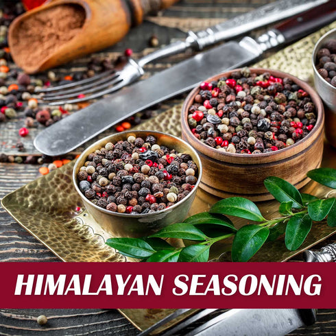 Pink Salt + Rainbow Pepper Large Glass Grinder - 0.78 lbs. | Himalayan Chef