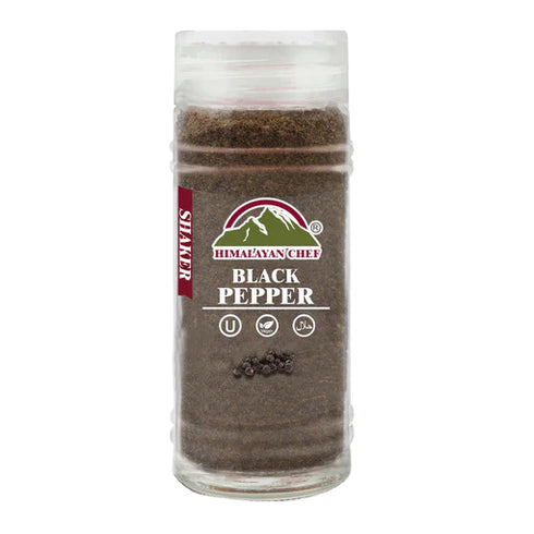 Black Pepper Powder Small Glass Shaker 0.17 lbs | Himalayan Chef