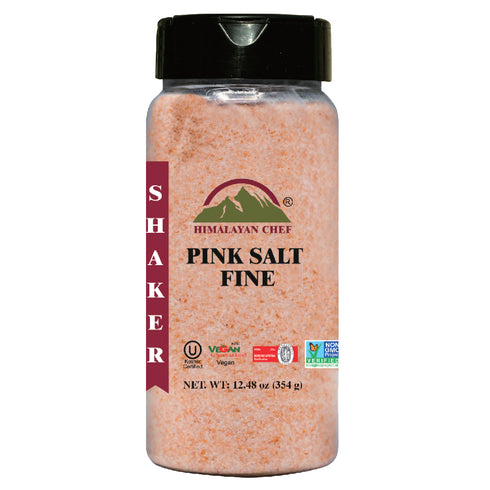 Pink Salt Fine Plastic Shaker- 0.78 lbs | Himalayan Chef