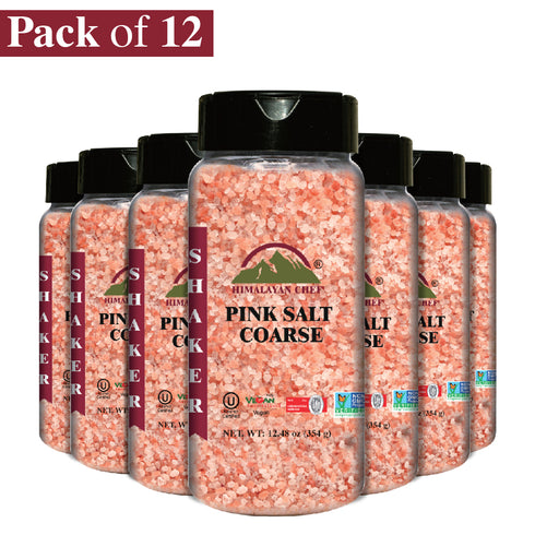 Pink Salt Coarse Refill Plastic Shaker- 0.78 lbs | Himalayan Chef