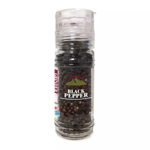 Black Pepper Whole Small Glass Grinder - 0.11 lbs | Himalayan Chef