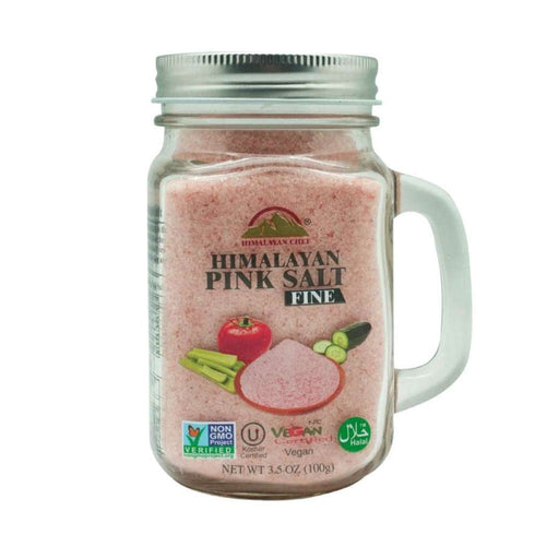 Pink Salt Small Glass Mason Jar - 0.22 lbs | Himalayan Chef