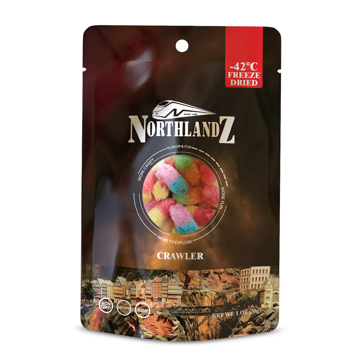 NORTHLANDZ Freeze Dried CRAWLER CANDY | Sweet & Sour Gummy Candy with ...