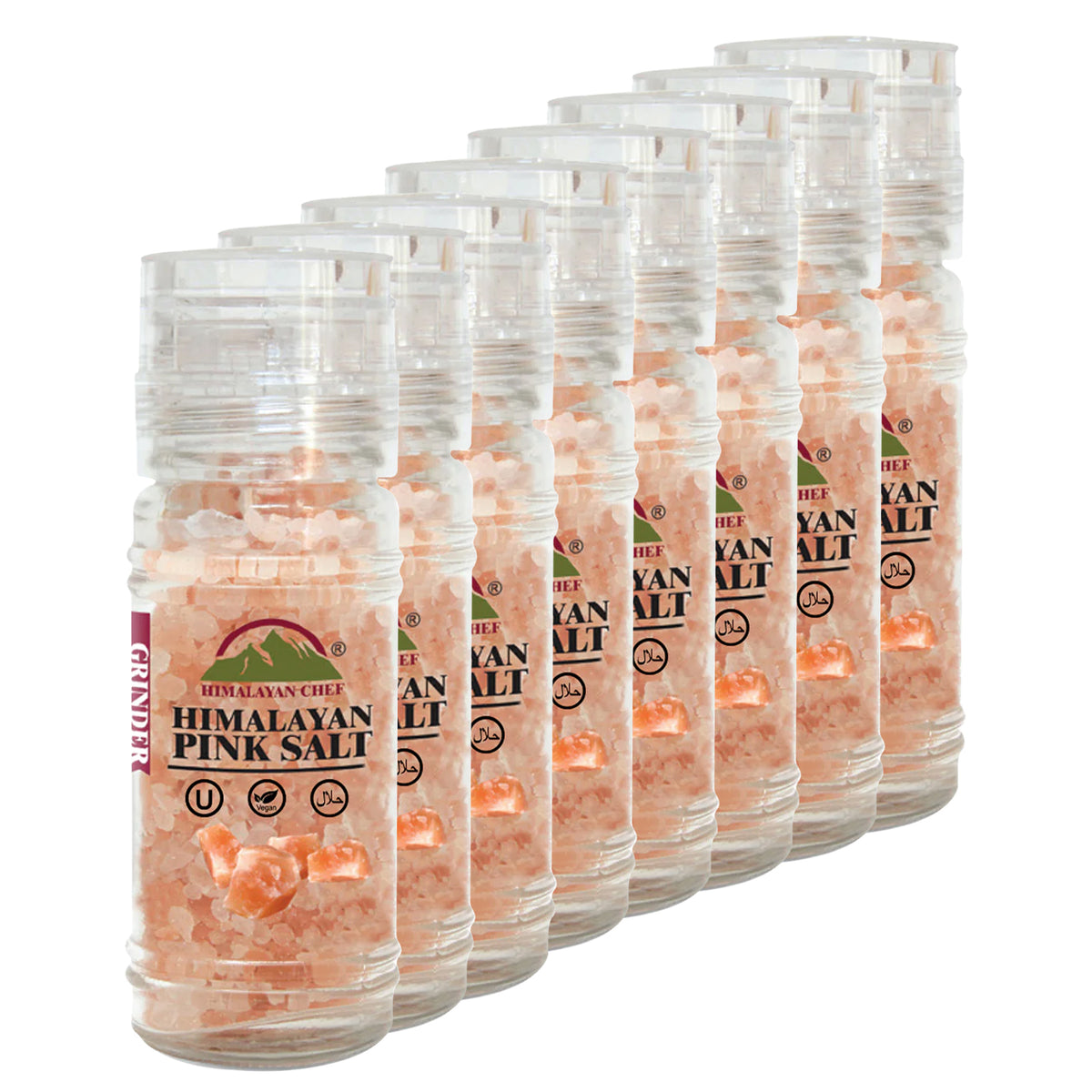 Himalayan Chef Pink Salt Coarse Refillable Grinder - 4.2 ouces ...